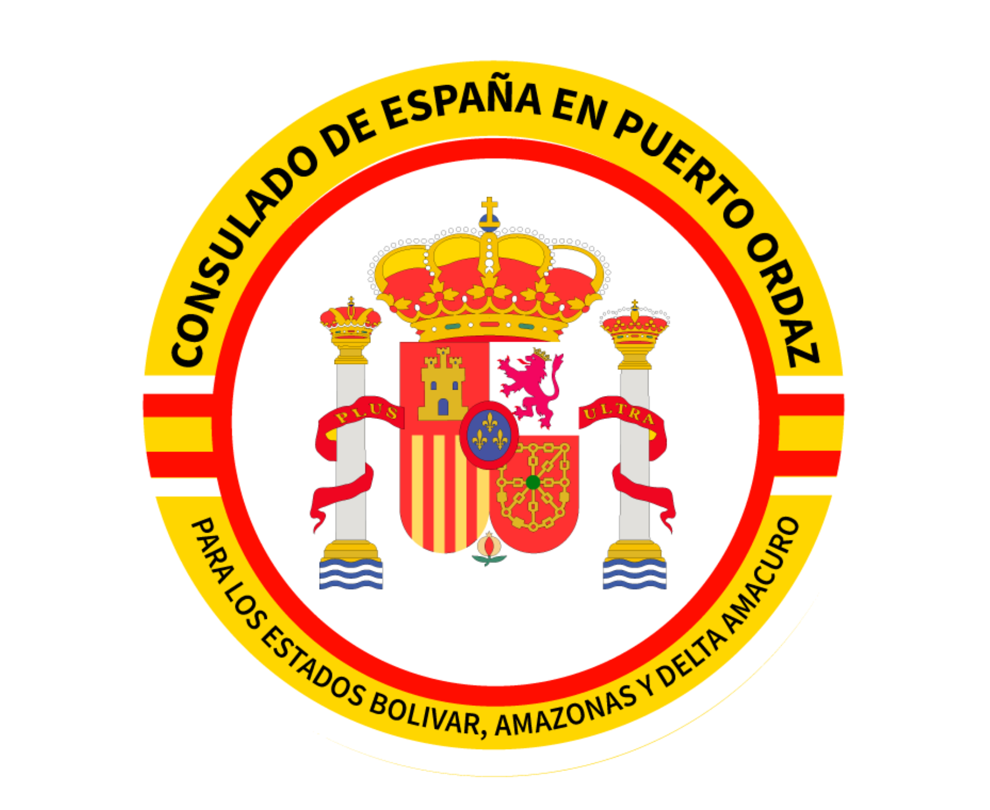 Escudo del Consulado de España en Puerto Ordaz